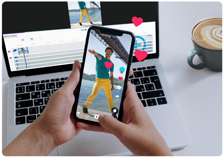 short form vertical video for tiktok